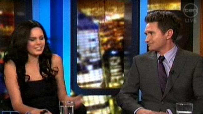 Ms Duthie’s infamous appearance on Channel Ten with  Dave Hughes.