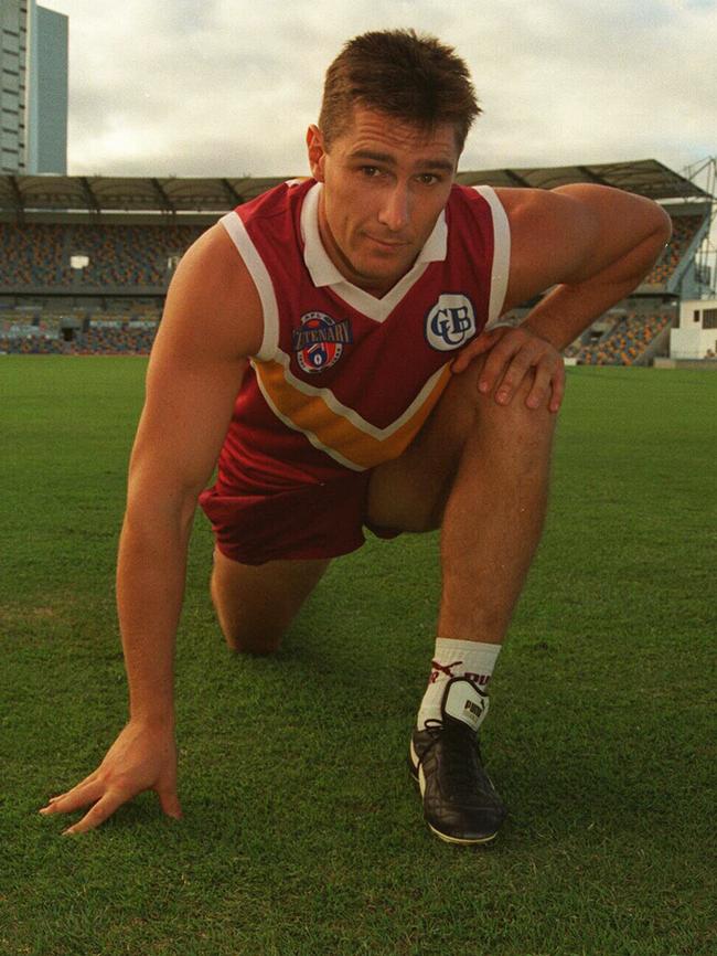 Lynch the Brisbane Lion in 1996.