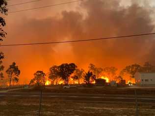 Thomas Day captured this image of the Stanthorpe fire. . Picture: Contributed