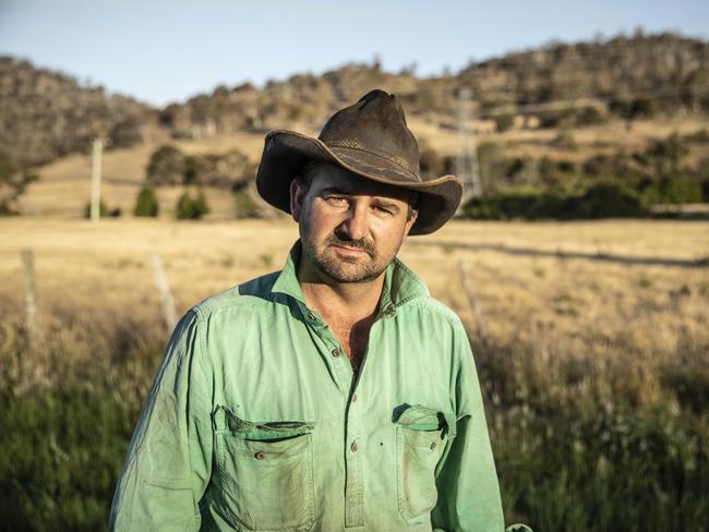 Broadmarsh Hall Community Meeting Jason Beamish has lost livestock at Elderslie. Photograph Eddie Safarik.
