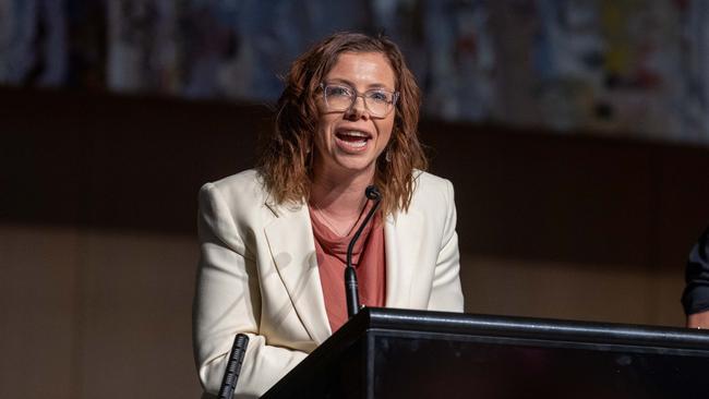 Social Services Minister Amanda Rishworth said strengthening the paid parental leave scheme was a priority of the government. Picture: NCA NewsWire / Gary Ramage