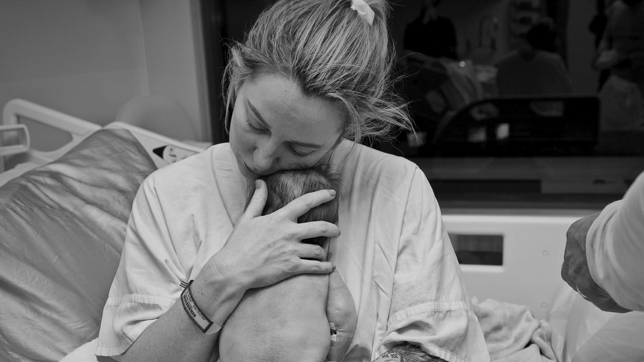 Mrs Evrarrd with Milli, who passed away from a rare genetic condition. Picture: Supplied