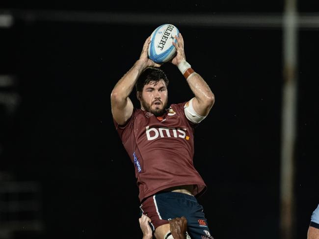 The Queensland Reds played the New South Wales Warratahs in Roma this weekend. Photo: Brendan Hertel, Rugby Australia.