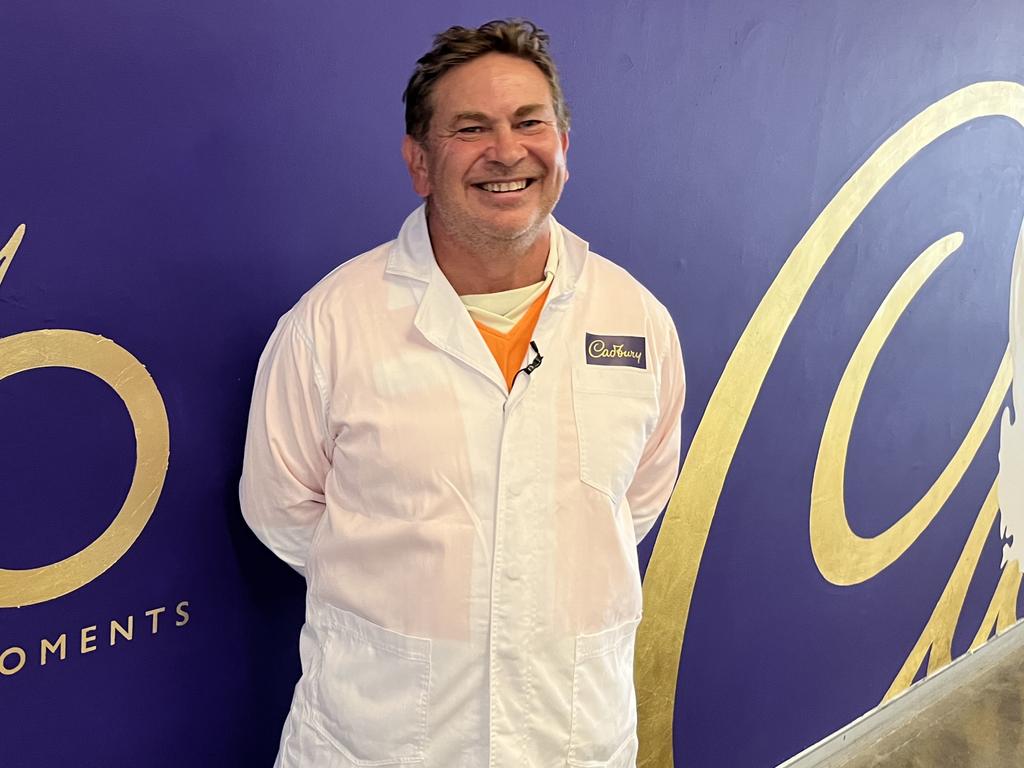 Jamie Salter manages the Hobart Cadbury plant.