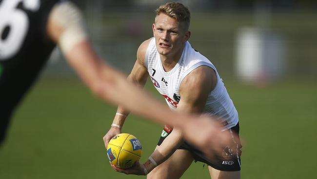 Adam Treloar averages 136 points per game in Queensland since 2016. Picture: Daniel Pockett/Getty Images