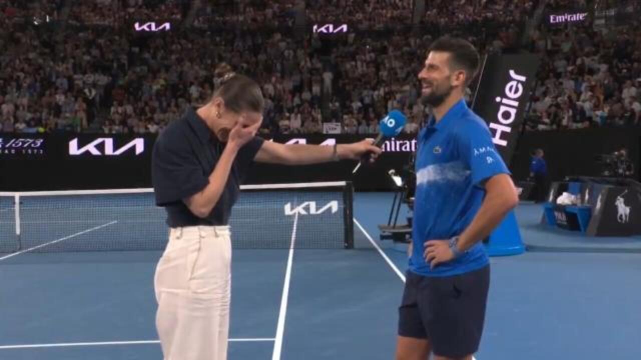 Novak faces heckler post victory!