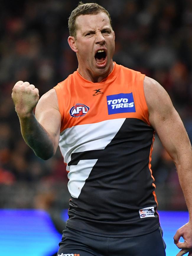 Steve Johnson in action for GWS.