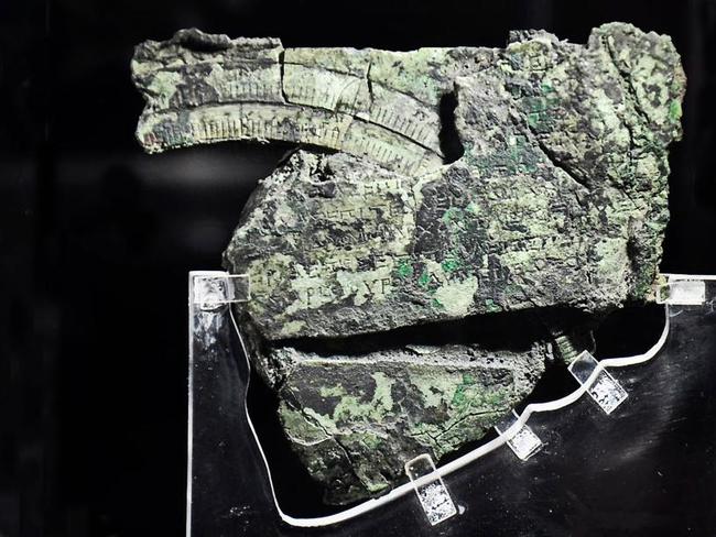 Exquisite intricacy ... Some of the fine detail of the Antikythera mechanism.