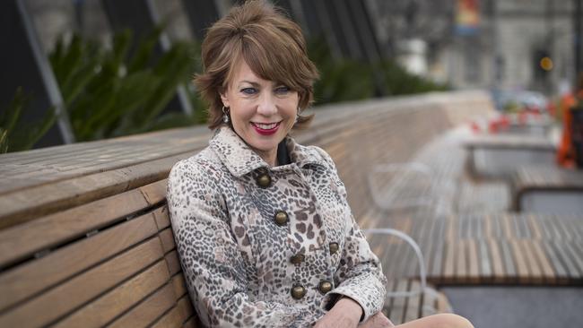 7/8/14 Kathy Lette, writer, columnist and humourist pictured in Victoria Square, Adelaide.