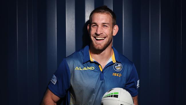 No one was happier than Parramatta player Andrew Davey when he got his NRL call-up. Pic: Brett Costello