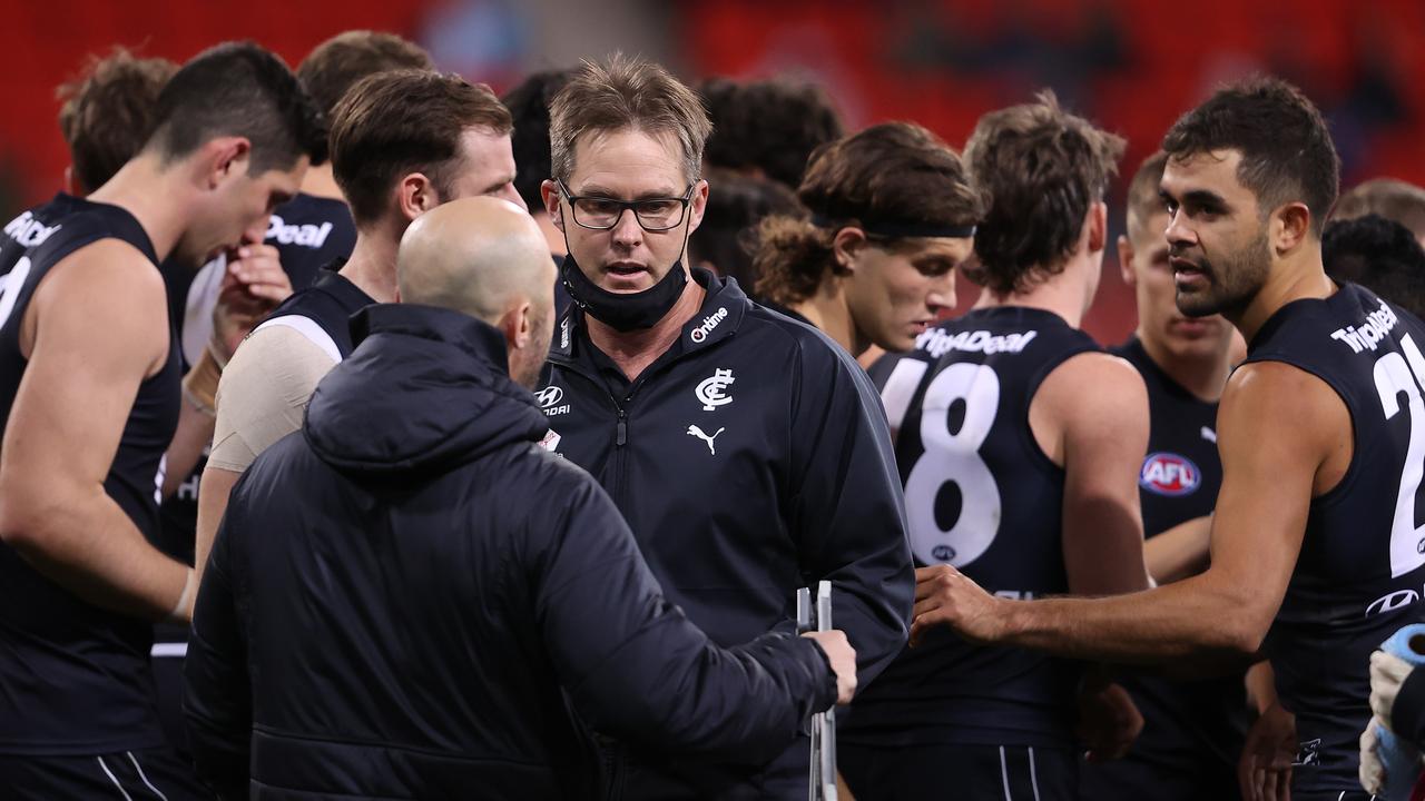 The pressure is growing on Carlton coach David Teague.