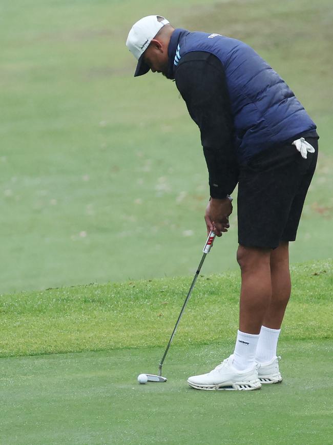 Precision putt for the Souths star. Picture: Rohan Kelly