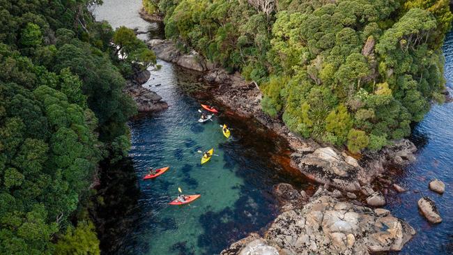 Kayaking at Luncheon Cove.