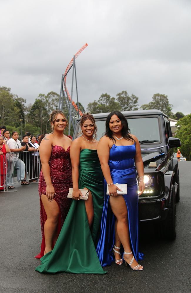 Mabel Park State High School formal at Dreamworld on November 11, 2024. Picture: Tori Little/Mabel Park State High School