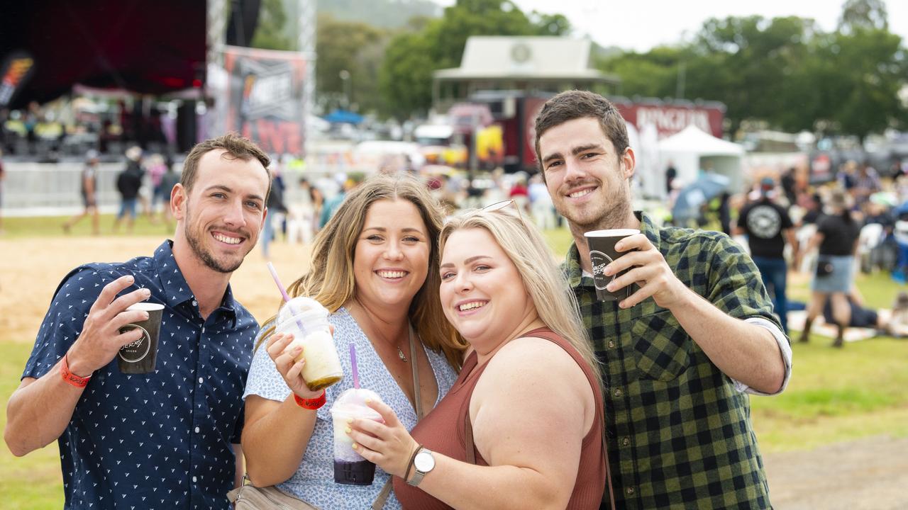 At Meatstock are (from left) Rick Visagie, Sara Stenstrom, Alicia Visagie and Ben Wild at Toowoomba Showgrounds, Saturday, April 9, 2022. Picture: Kevin Farmer