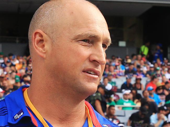 Knights Coach Nathan Brown during the Auckland Nines at Eden Park, Auckland, New Zealand. pic Mark Evans