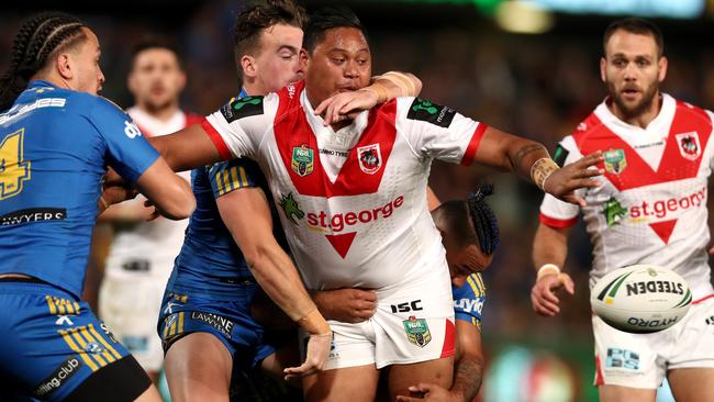 Luciano Leilua is noted for his offload. Picture: Gregg Porteous