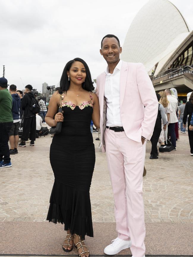 Wubshet Tesfaye and Betty Berkarang marked the end of 2023 in style. Picture: NCA NewsWire / Monique Harmer