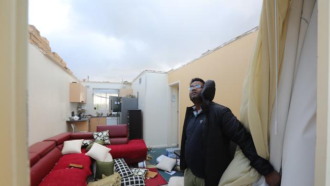 Surinder Kumar in his Glenelg North apartment. Picture: Russell Millard/AAP