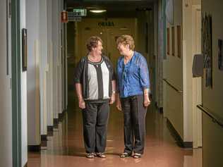 A-TEAM: Sandra Osborne, new director of care services, with Mary Griffin, regional manager Northern Area Whiddon group, walk down the halls of Whiddon Group Grafton. Picture: Adam Hourigan