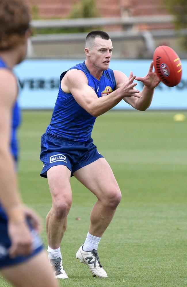 Dom Brew is fighting for a spot on the list of the Western Bulldogs. Picture: Andrew Henshaw