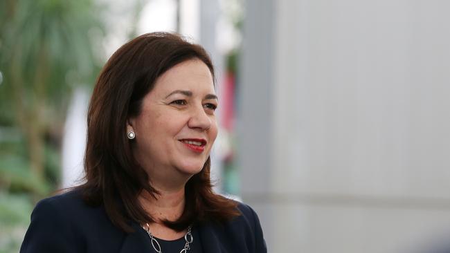 Premier Annastacia Palaszczuk met with Prime Minister Malcolm Turnbull in Brisbane on Thursday. Picture: Claudia Baxter