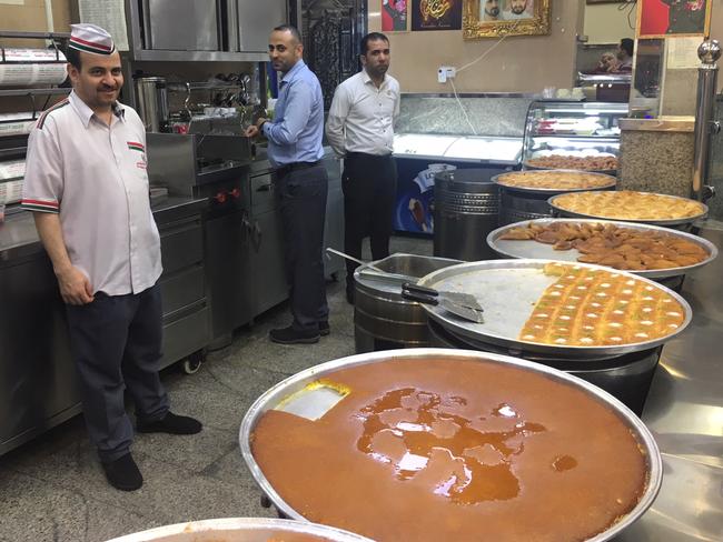 Old Dubai lets tourists check out how they cook some of their traditional desserts.