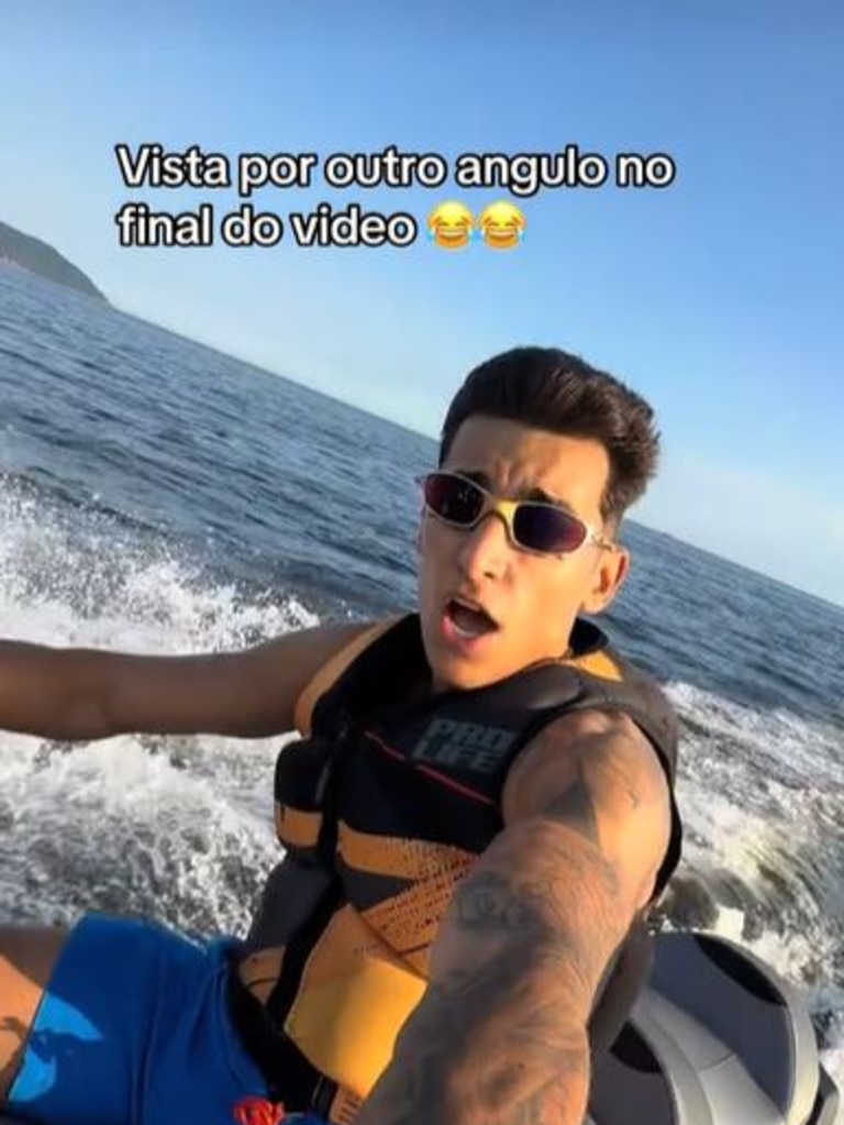 Mr Ciriaco was on his jetski in Brazil where he witnessed the act at sea.