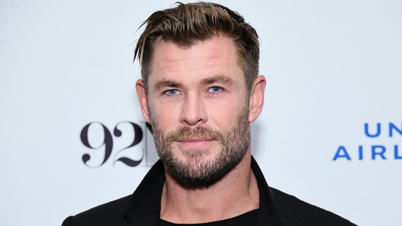 Chris Hemsworth was seen checking out the construction site. (Photo by Theo Wargo/Getty Images)