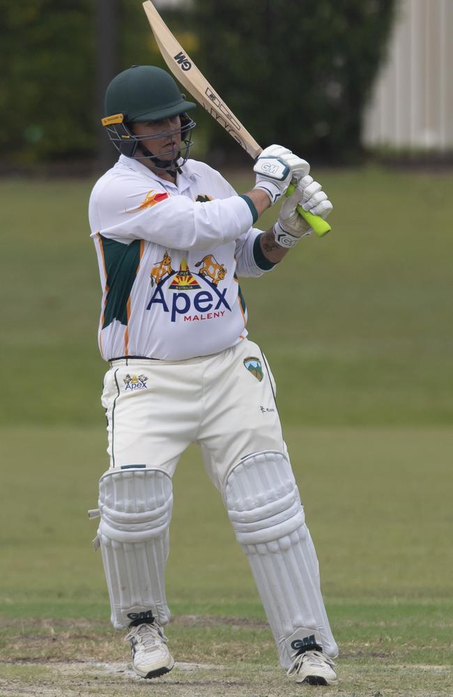 John Merritt in action for Glasshouse Cricket Club.