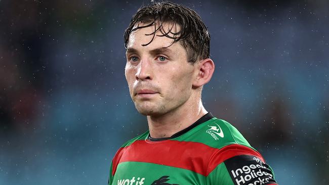 SYDNEY, AUSTRALIA - MAY 02:  CameronÃÂ Murray of the Rabbitohs reacts at full-time after losing during the round nine NRL match between South Sydney Rabbitohs and Penrith Panthers at Accor Stadium on May 02, 2024, in Sydney, Australia. (Photo by Cameron Spencer/Getty Images)