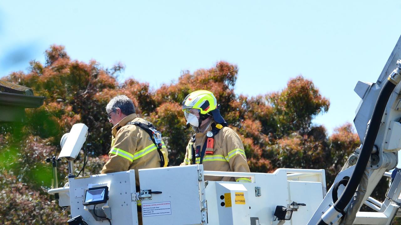 There was a single occupant in the helicopter. Picture: NCA NewsWire / Nicki Connolly