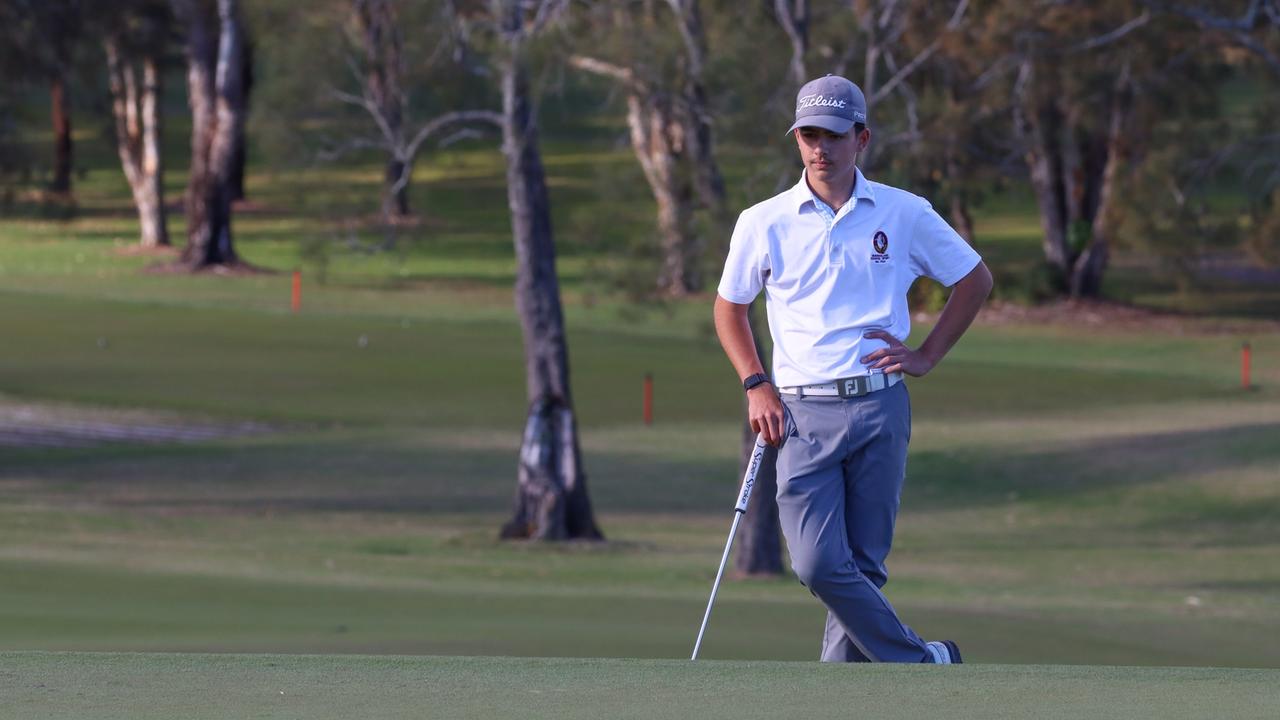 North Coast golfer Taj Egea competing at the NSW Junior Championship at Byron Bay/Ocean Shores in July 2023.