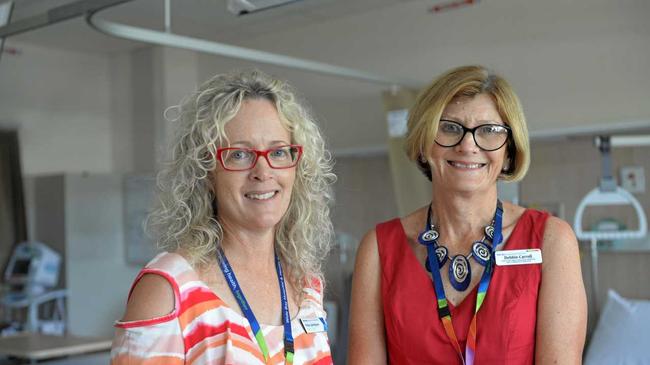 BRAND NEW: Wide Bay Hospital and Health Service board chair Peta Jamieson and executive director of acute hospital and community services Debbie Carroll. Picture: Toni Benson-Rogan