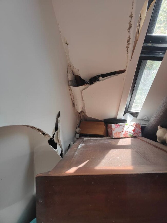 Ms Hartwig said her mother’s bed was up against the wall the car crashed into. Picture: Supplied