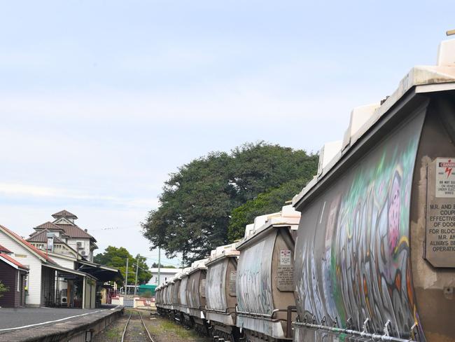 Mainline Wagons being stored at the Rattler station for Australia's largest rail freight operator Aurizon