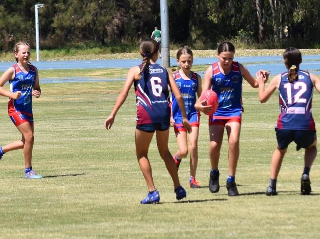 Daisy Rice of Parkes Pumas Touch Football for the Junior State Cup. Photo: Contributed