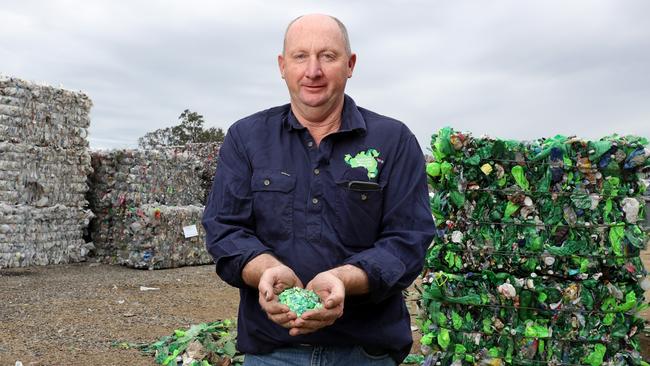 The Narrabri gas project would help Australian Recycled Plastics owner Dale Smith grow his business. Picture: Jonathan Ng