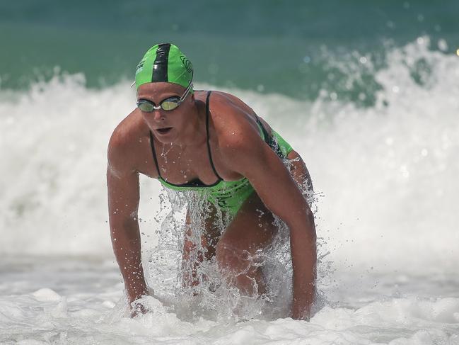 Lizzie Welborn on Day 1 of the Shaw and Partners Iron Man /Woman Series at North Burliegh. Picture: Glenn Campbell