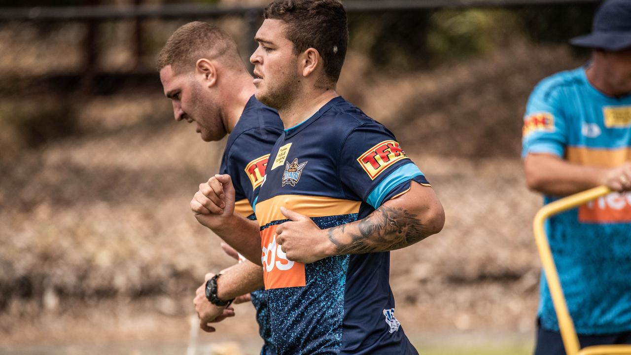 Ash Taylor at Gold Coast Titans training. Picture: GOLD COAST TITANS