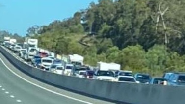 The Bruce Highway heading north toward Gympie just before South East Queensland went into lockdown. Where did they all end up?. Photo: Lani Gee