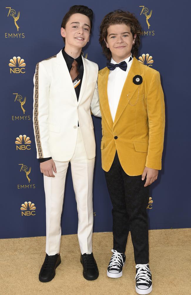 Noah Schnapp, left, and Gaten Matarazzo from Stranger Things are basically embryos and have more style than I ever will. Picture: AP