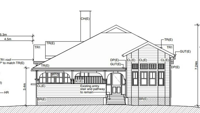 The owners of a historic Bangalow home, known as Grey's House, have applied for permission to redevelop the property at 68 Byron St.