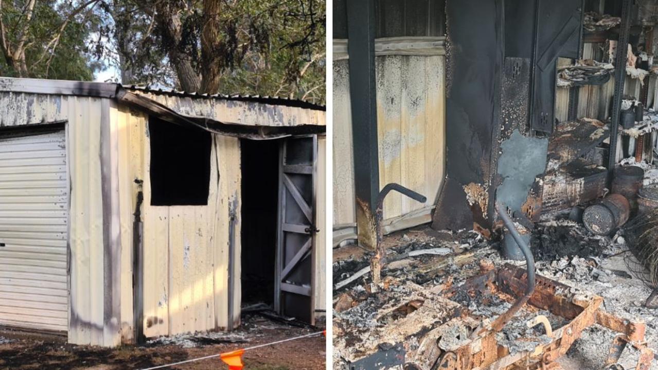 Arson (like this alleged instance at Amamoor State School in August), weapon crimes and drug offences are among more than 100 crimes reported at Gympie region school grounds in the past two years. Photo: Contributed