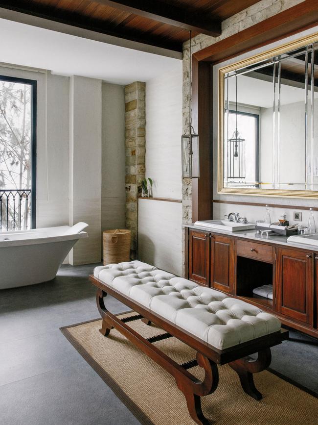A bathroom at Plataran Bromo.