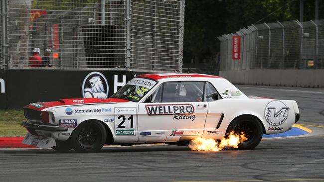 Robert Blackwood during last year’s Touring Car Masters.  Picture: DYLAN COKER