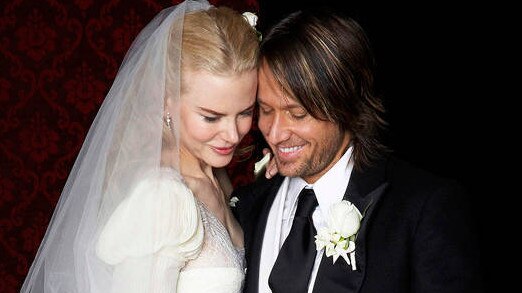 Nicole Kidman and Keith Urban shared one picture of their wedding in 2006 and asked any media who used it to make a donation to the Sydney Children’s Hospital. Picture: Supplied