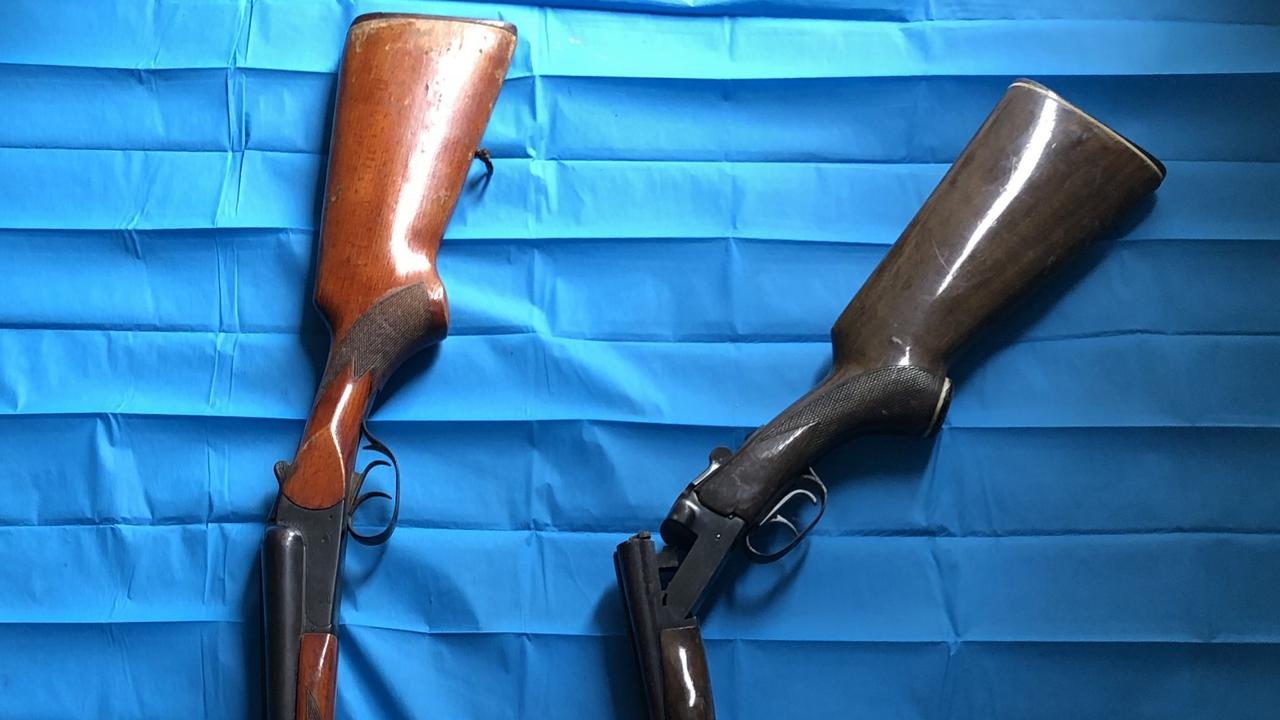 Two shotguns were also discovered at the Bargo property. Picture: NSW Police.