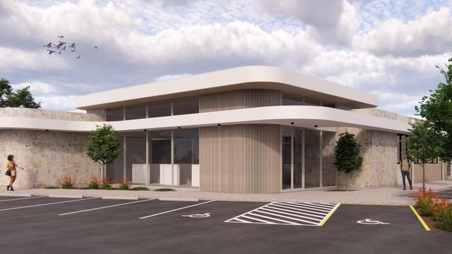 The proposed medical centre in Port Lincoln would contain a general practice and four tenancies for allied health services. Picture: D’Andrea Architects