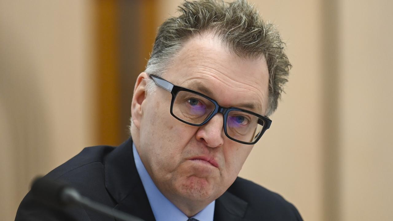 PwC chief Kevin Burrowes at the Senate inquiry. Picture: Martin Ollman